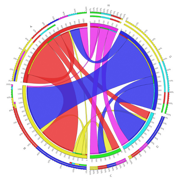 Circular diagram (image by M. Krzywinski)