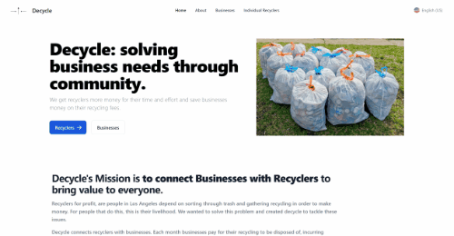 decycle site preview