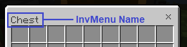 InvMenu Name