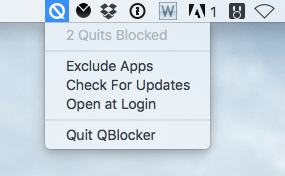 QBlocker Menu