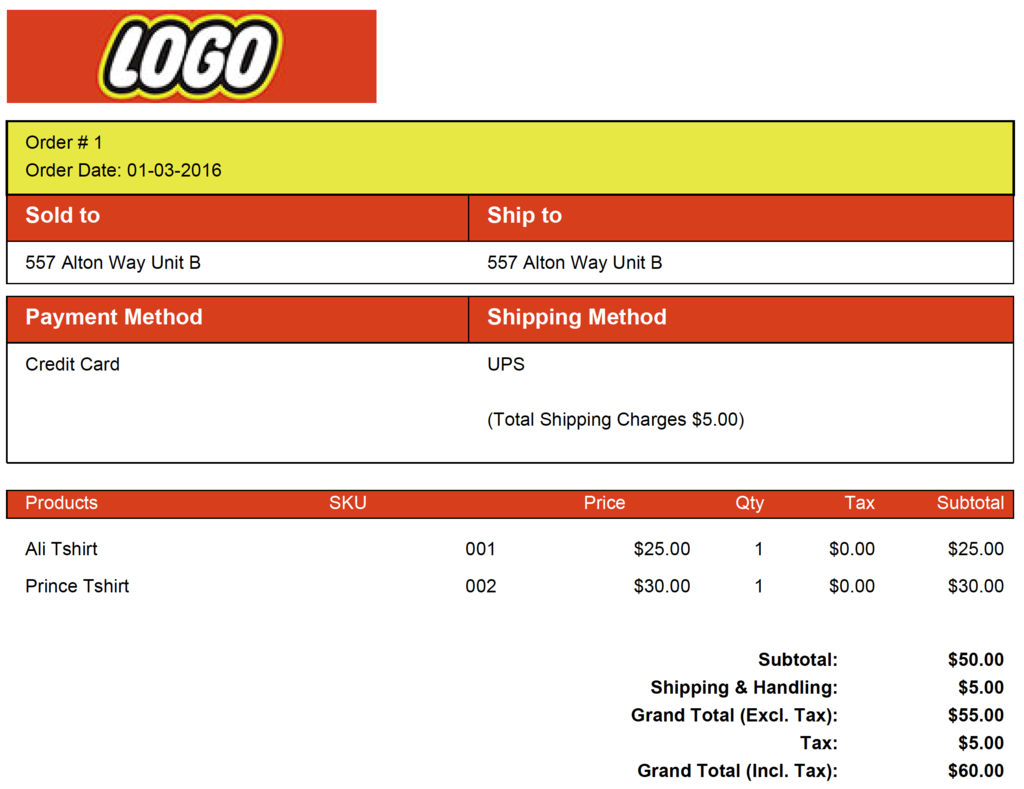 Example Invoice PDF