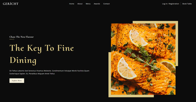 Restaurant Landing Page