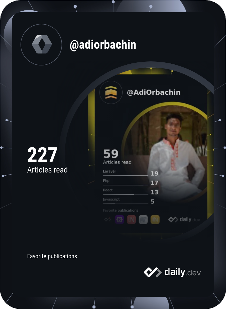 Dip Ghosh's Dev Card