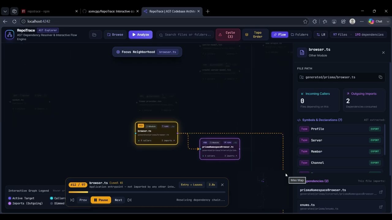 RepoTrace Interactive Demo Video