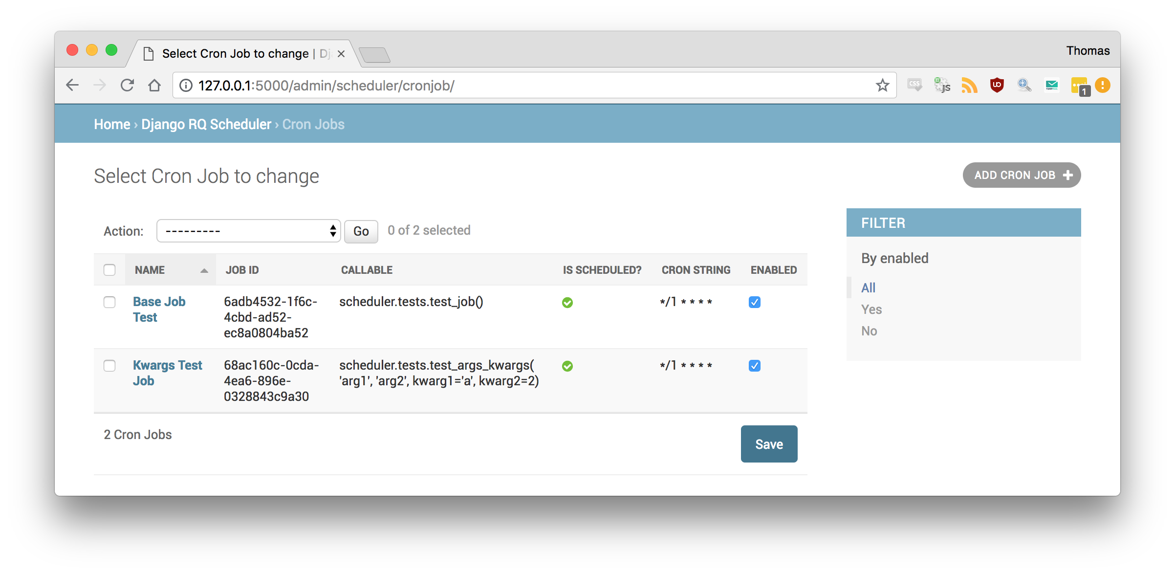 Added callable column