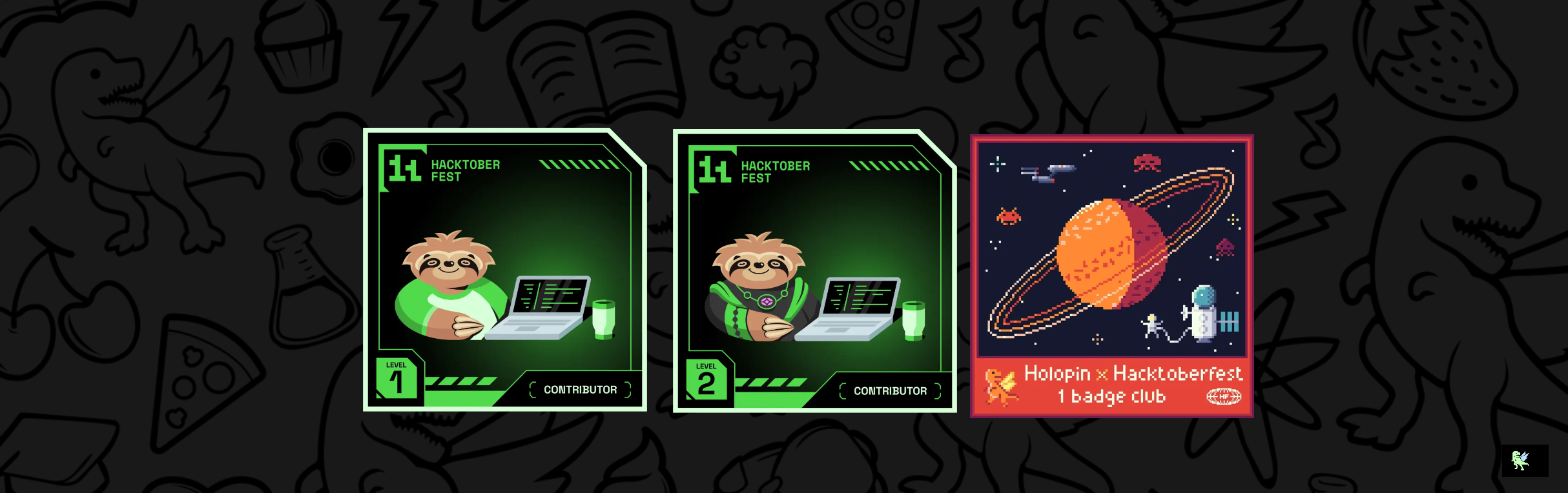 An image of @johnntirintis's Holopin badges, which is a link to view their full Holopin profile