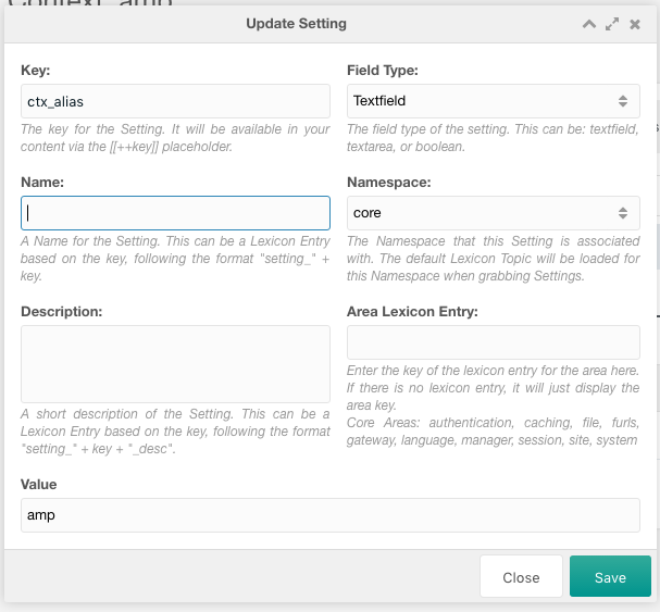 ctx_alias setting