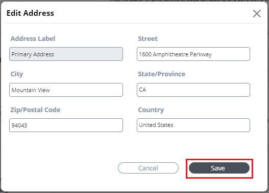 Primary Address