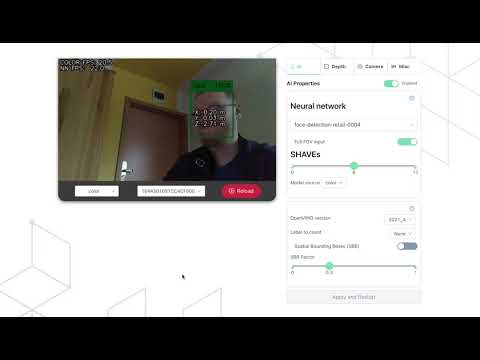 DepthAI Demo Web GUI v1 demo