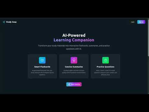 StudySnap Technical Demo