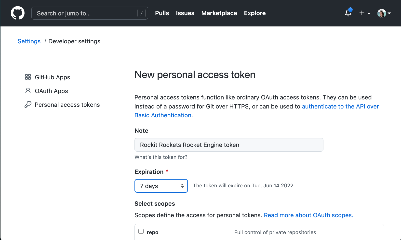 Screenshot of the Backstage Entity registration screen, asking for a URL to a yaml file in a repo