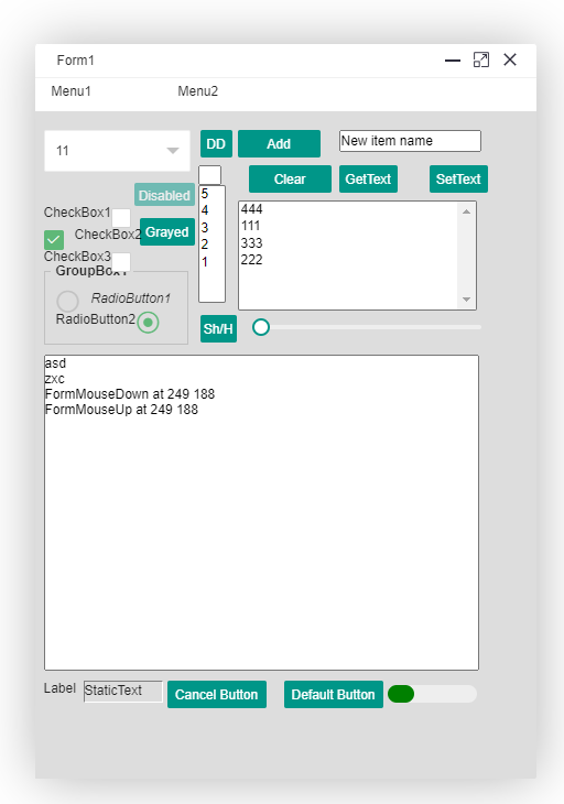 LLCL LayUI screenshot
