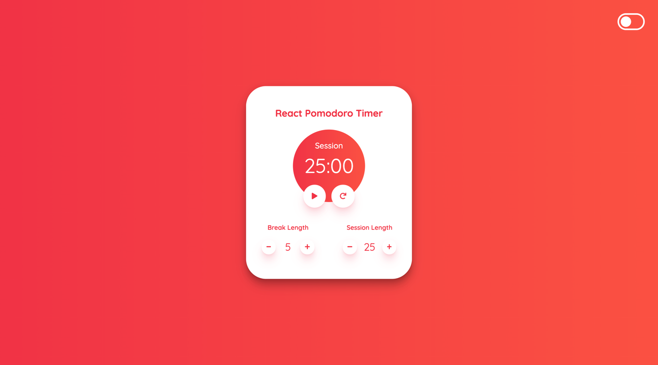 Image of React Pomodoro Timer