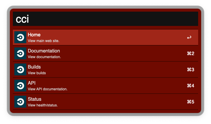 Circle CI workflow screenshot.