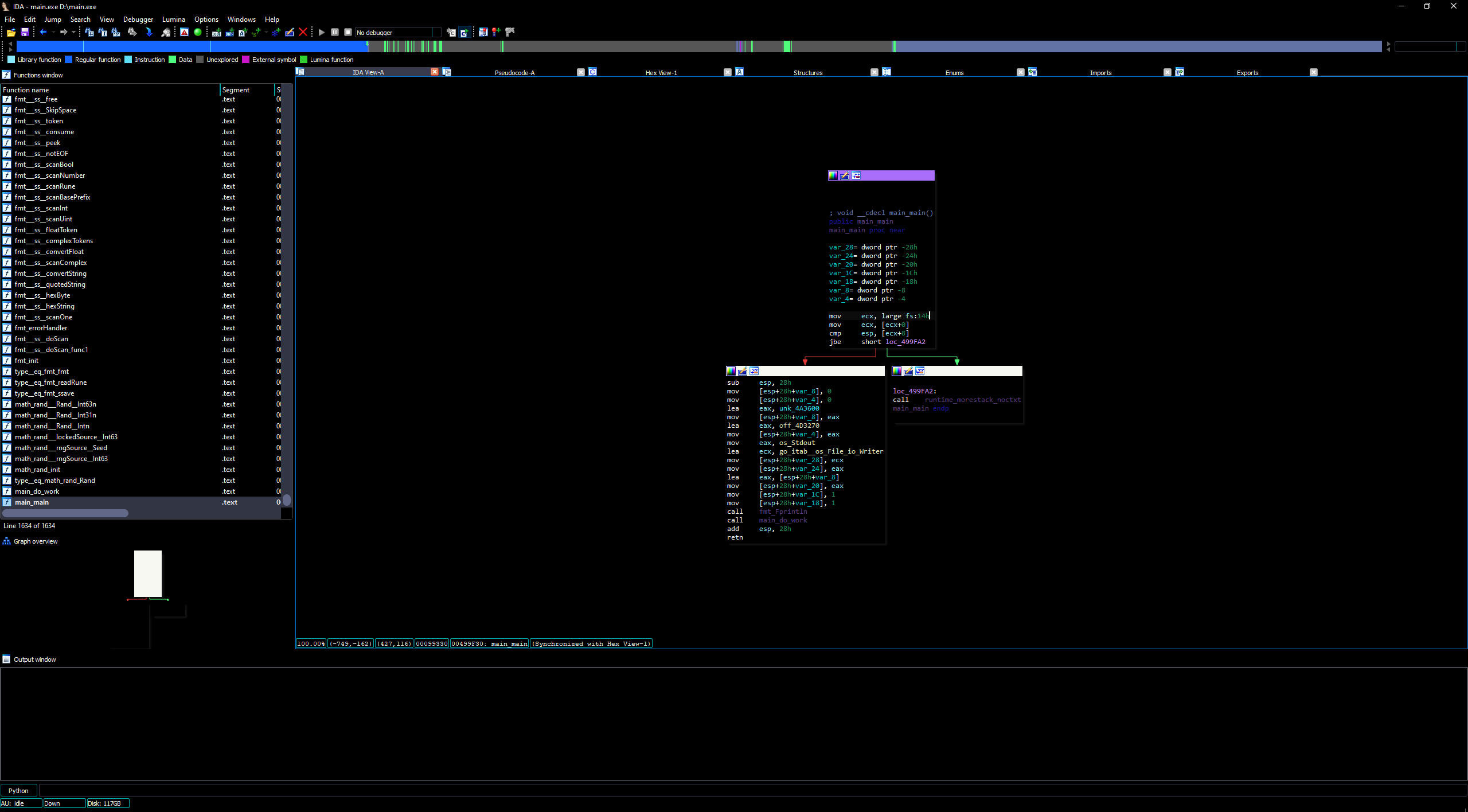 disasm view