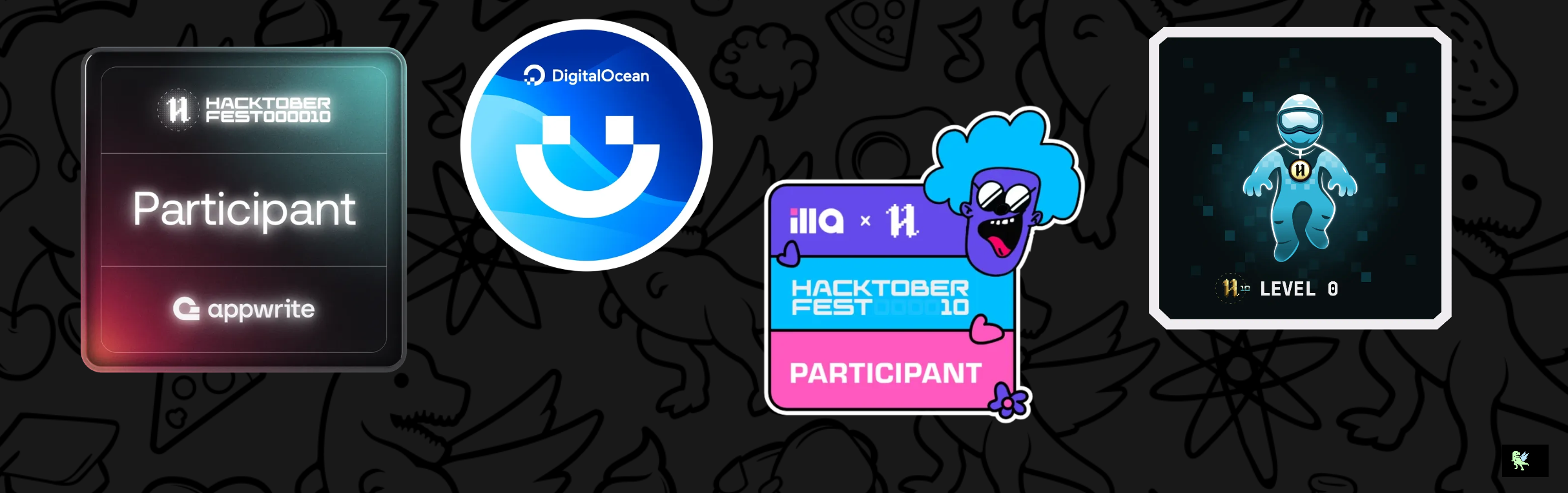 An image of @himanshu181749's Holopin badges, which is a link to view their full Holopin profile