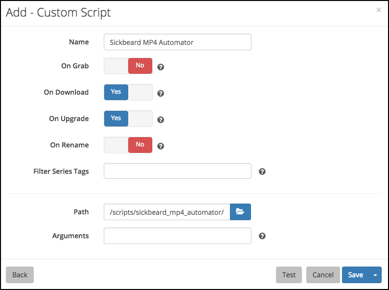 SMA for Sonarr