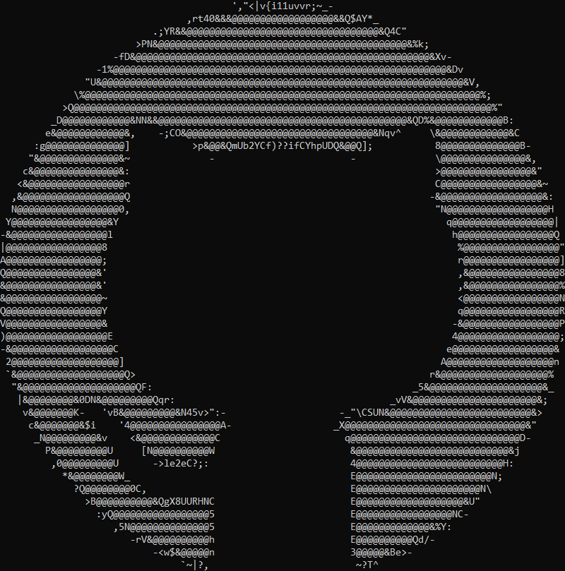 GitHub Logo Ascii art