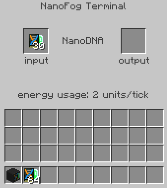 NanoFog Terminal GUI