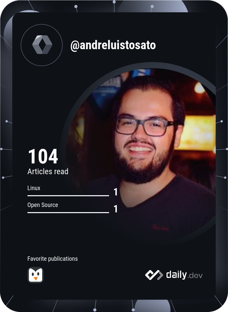 André Luis Tosato da Cruz's Dev Card