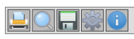a toolbar showing five different icon buttons