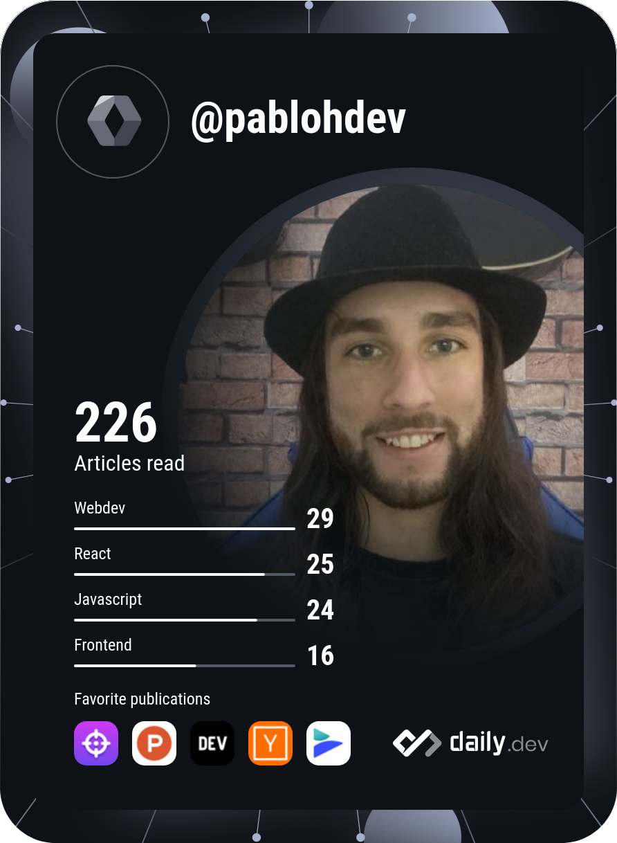 Pablo Henrique's Dev Card