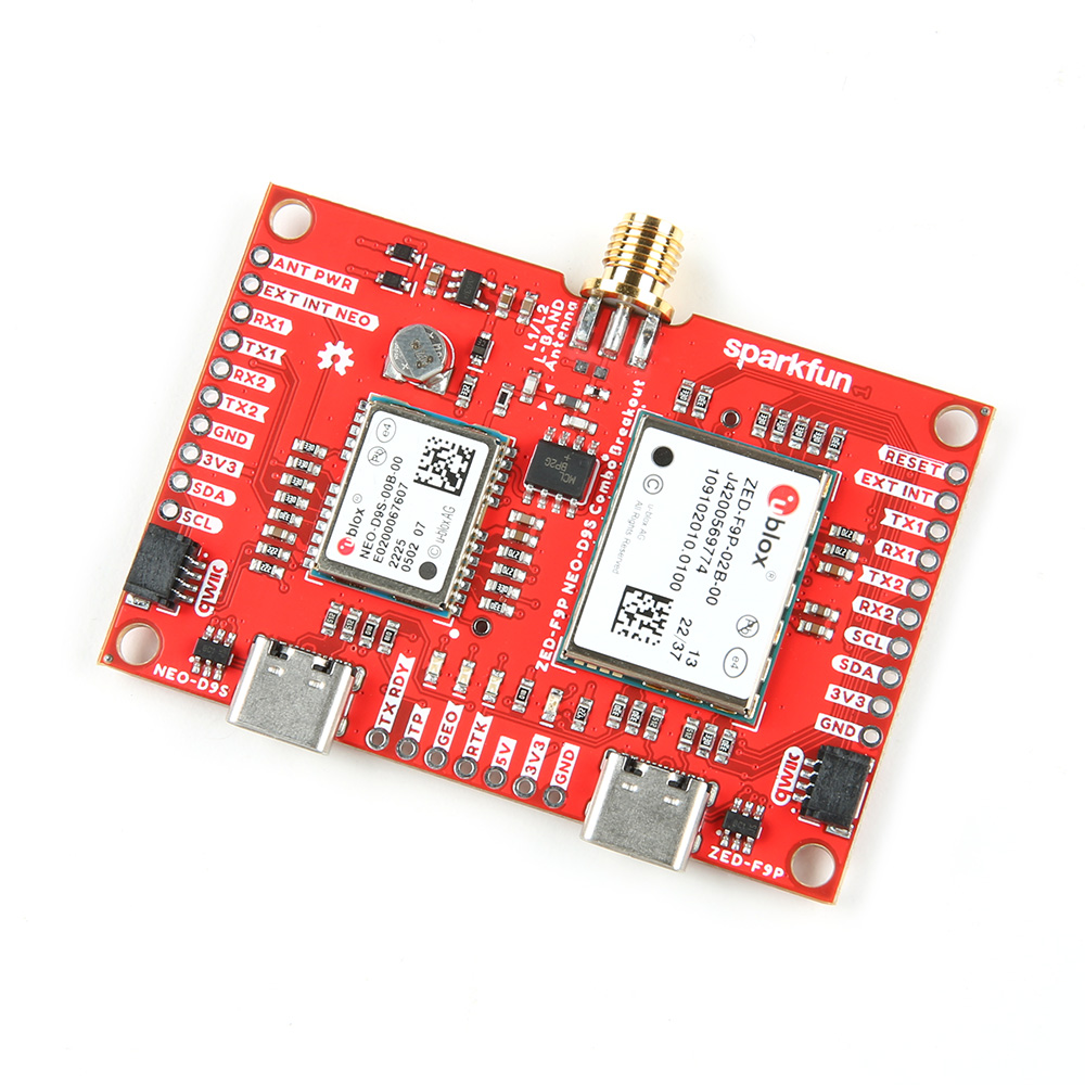 SparkFun u-blox ZED-F9P NEO-D9S Combo Breakout