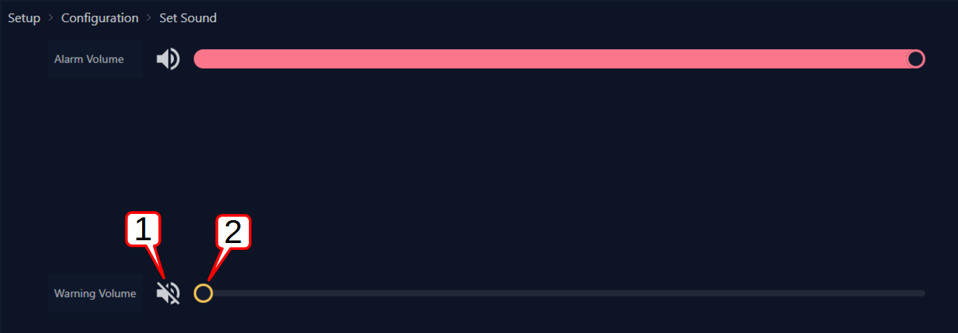 Beep volume adjustment