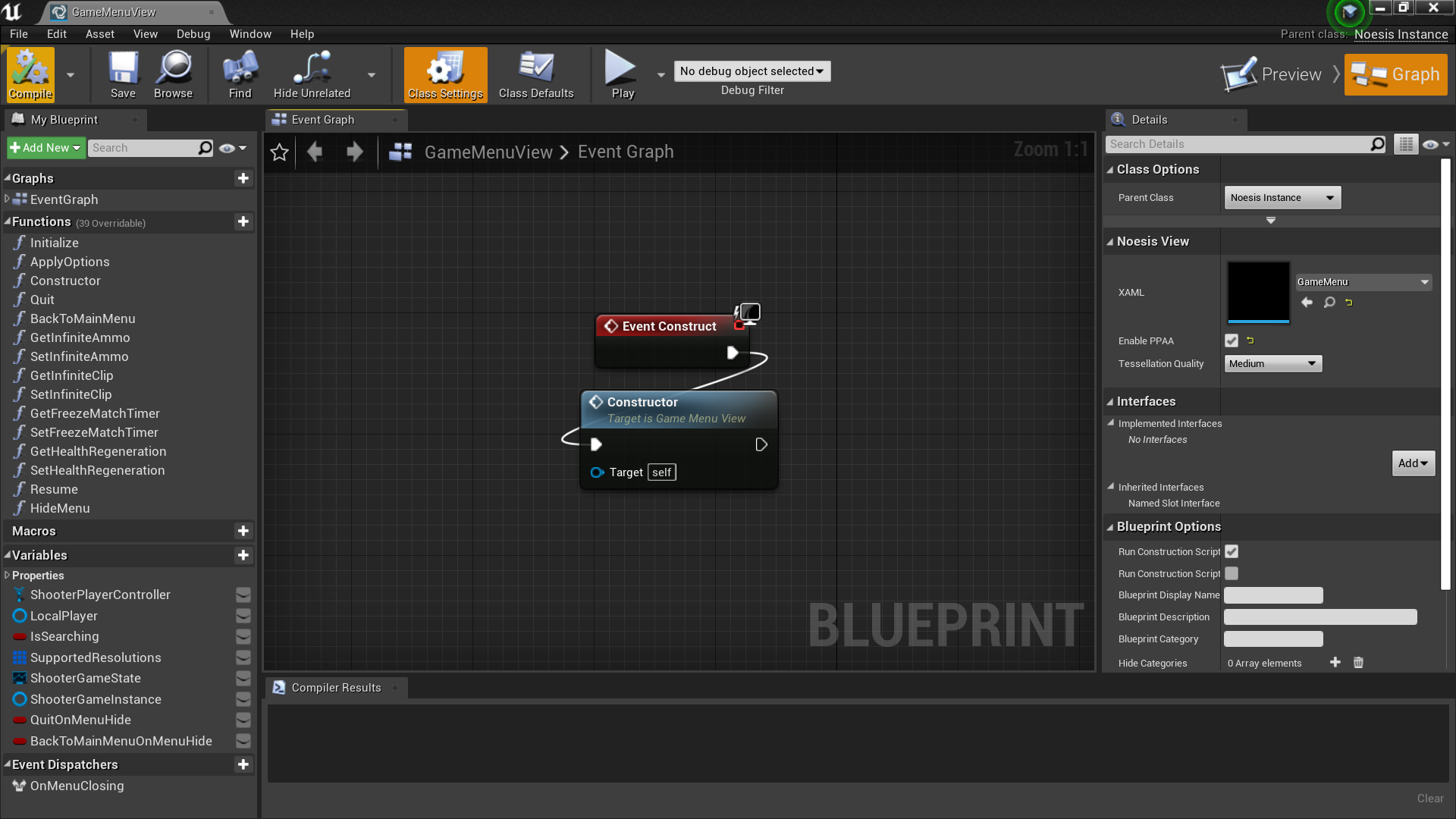 NoesisBlueprint'/Game/ShooterGame/GameMenuView.GameMenuView'