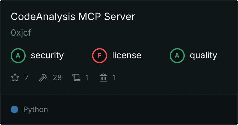 CodeAnalysis Server MCP server