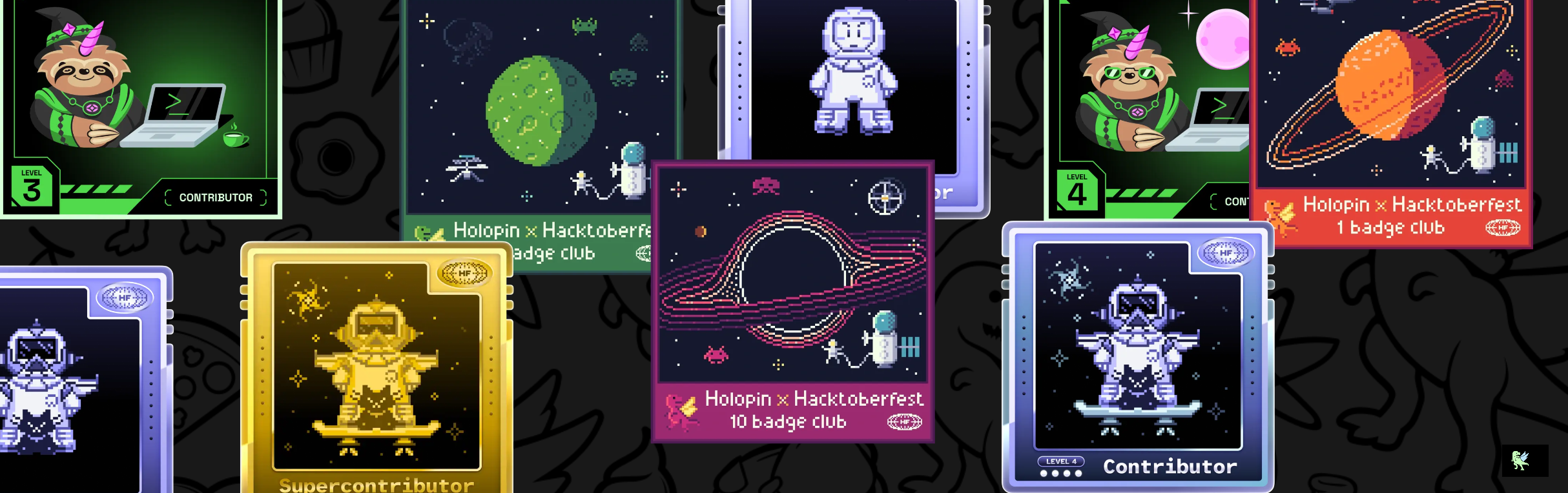 An image of @monilmehta's Holopin badges, which is a link to view their full Holopin profile