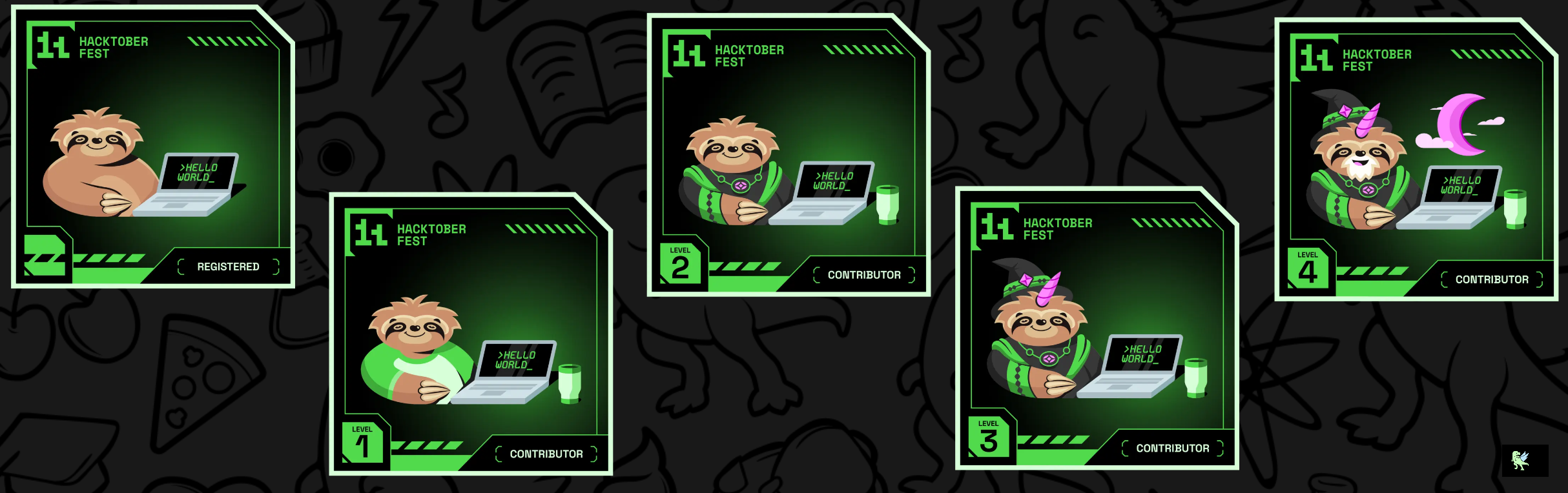 An image of @vaibhavrajharsh's Holopin badges, which is a link to view their full Holopin profile