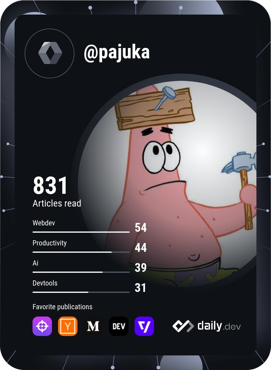 Patryk Jucha's Dev Card