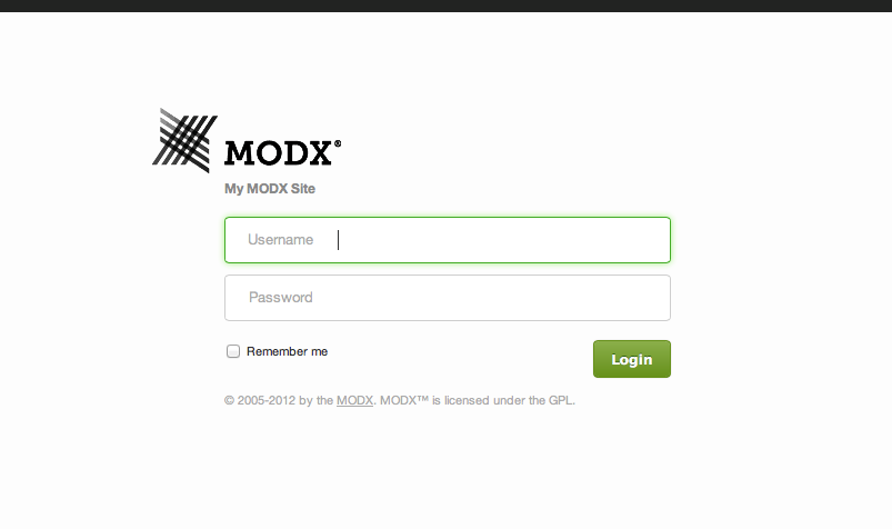 GitHub - manse/modernlogin.modx: Fix the login window for MODX Evo ...