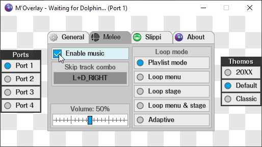 Melee Settings