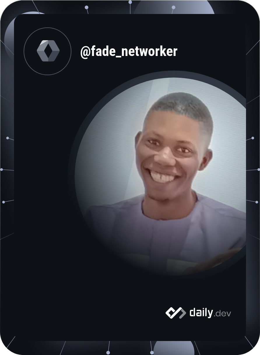 Bowofade Oyerinde's Dev Card