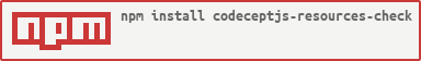 npm install codeceptjs-resources-check