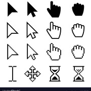 arrow-web-cursors-digital-hand-pointers-vector-20437177