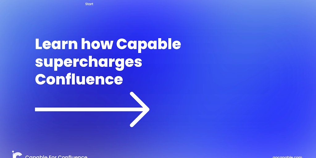 Capable for Confluence