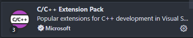 C/C++ Extension Pack Search