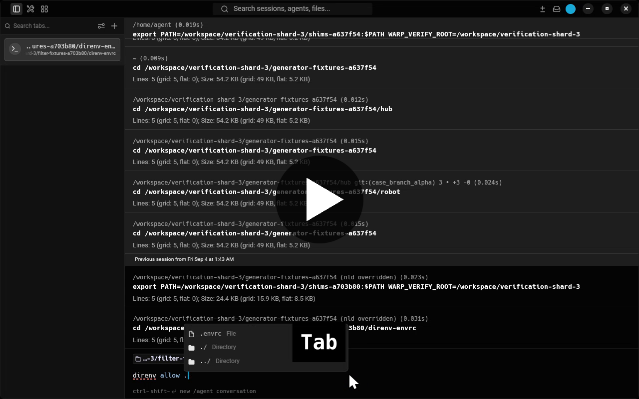 Direnv filtering and Hub revisions