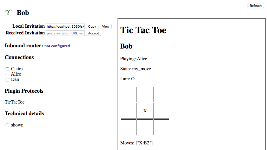 Bob's Tic Tac Toe UI