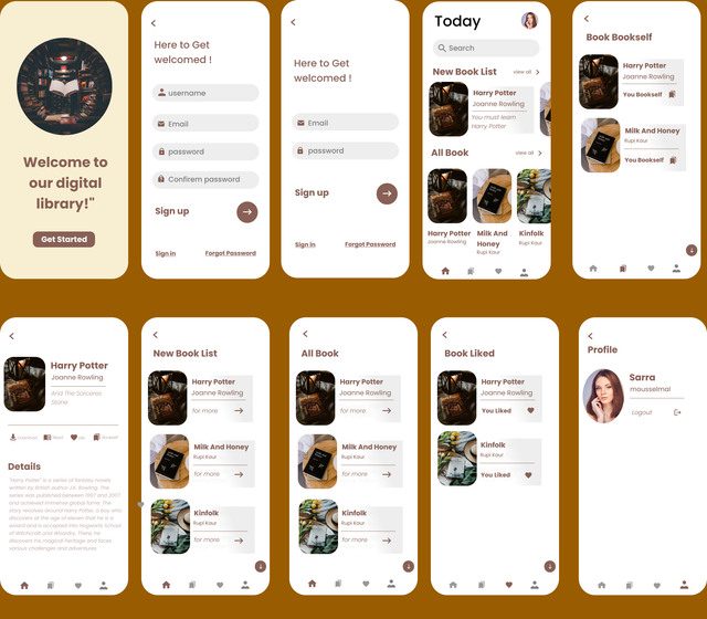 GitHub - SarraMsl/UI-for-an-E-Library: Designing the Android ...
