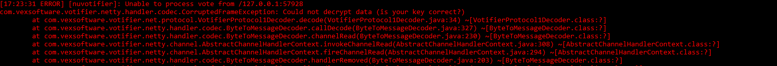 Example of server with broken rsa keys