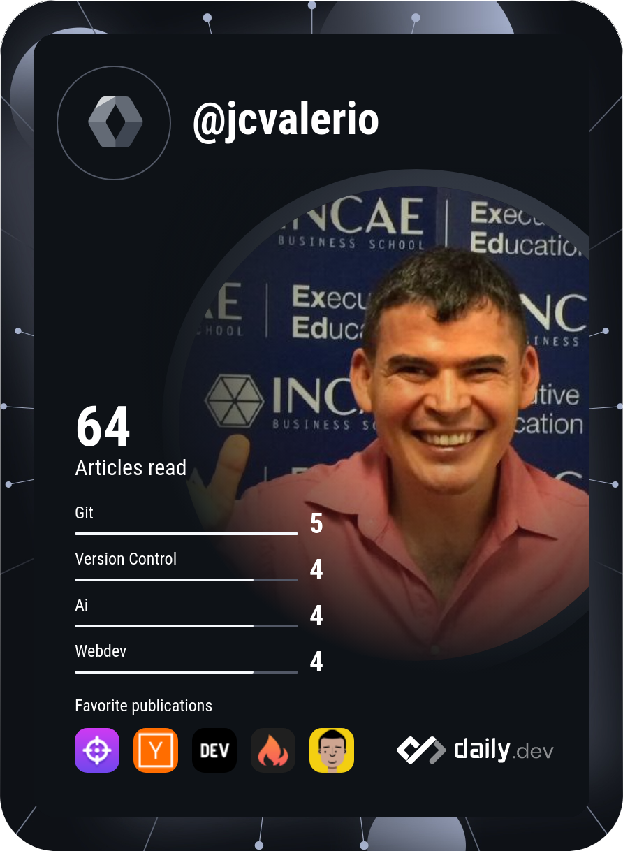 Juan Carlos Valerio's Dev Card