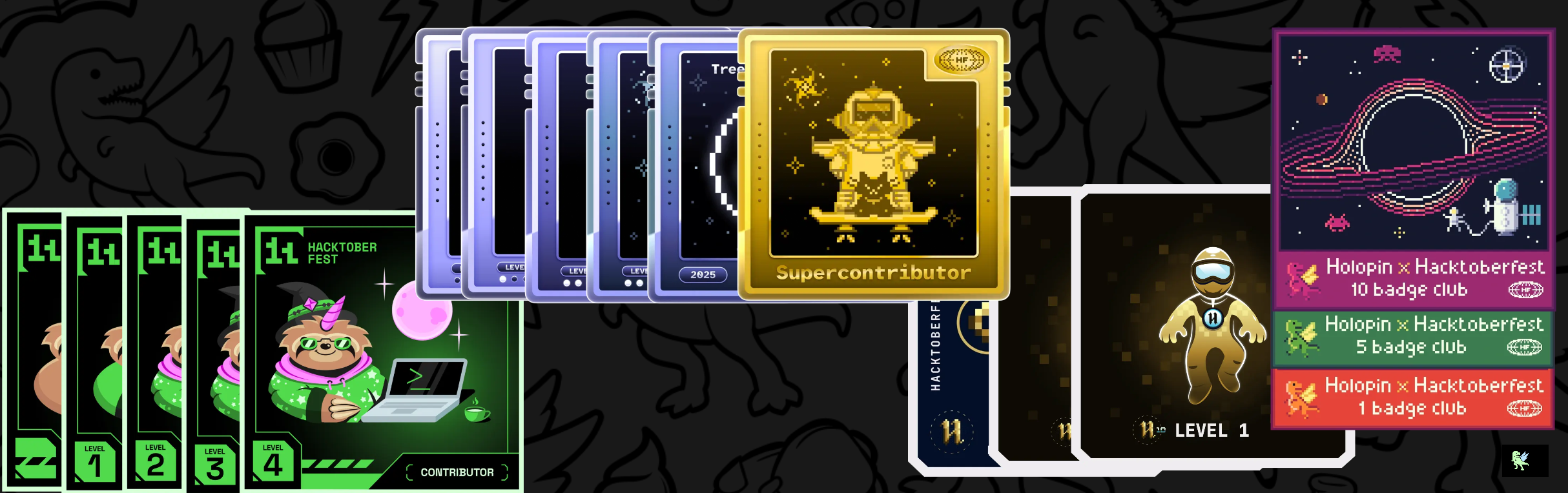 An image of @arya2004's Holopin badges, which is a link to view their full Holopin profile