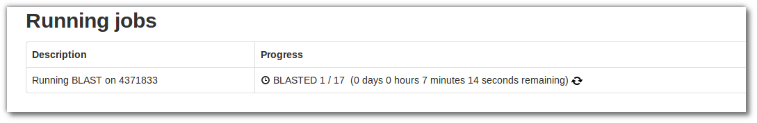 blast progress