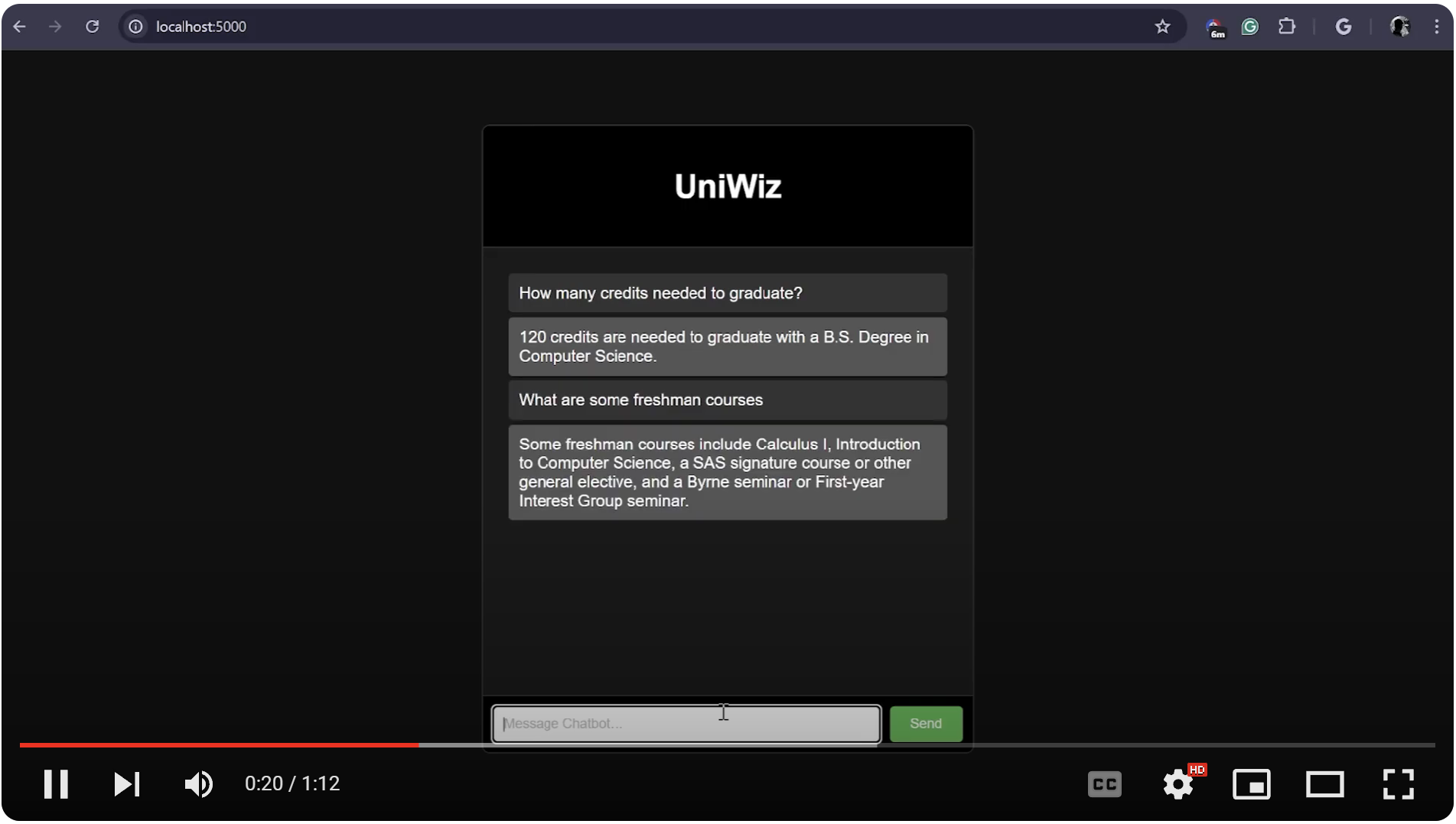 UniWiz YouTube Demo