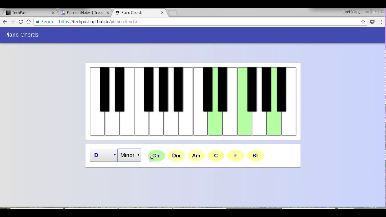 Piano Chords demo